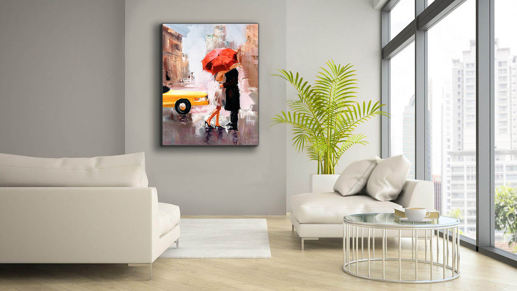 NYC KISS - Wall art decor-Fine Art Canvas - Fun store