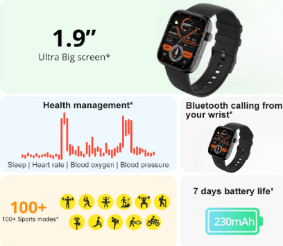 NNEOBA Voice-Activated Smartwatch for Men and Women - Fun store